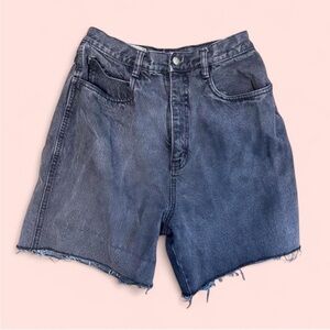 Bill Bass Women's Black Denim Jean Shorts Size 12 | Y2K Vintage High-Rise